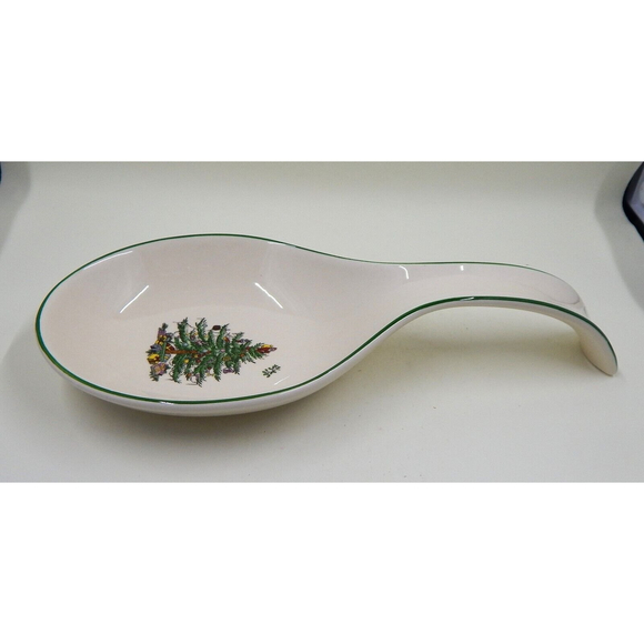 Spode Christmas Tree Porcelain Spoon Rest S3324-A8 - Picture 4 of 12